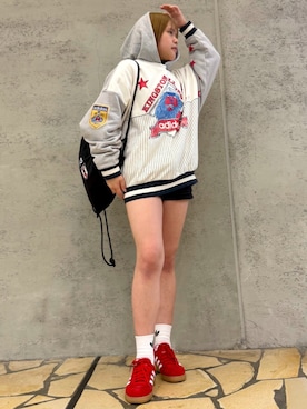 「アイテム（トップス）」を使った、smさん（レディース・157cm・10代）の秋コーディネート