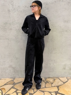 「アイテム（ジャージ）」を使った、smさん（レディース・157cm）の秋コーディネート