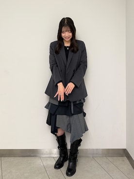 「アイテム（バングル/リストバンド）」を使った、さく@LION HEARTさん（レディース・168cm）の秋コーディネート