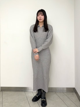 「アイテム（バングル/リストバンド）」を使った、さく@LION HEARTさん（レディース・168cm）の冬コーディネート