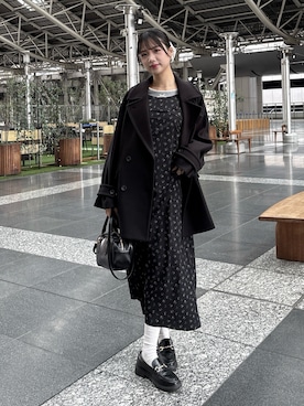 「FREE'S MART（フリーズマート）のアイテム」を使った、mikuさん（レディース・165cm）の冬コーディネート