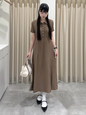 「FREE'S MART（フリーズマート）のアイテム（ワンピース/ドレス）」を使った、mikuさん（レディース・165cm）の春コーディネート