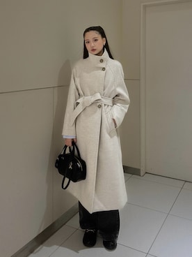 「レディースファッション」｜「アイテム（ジャケット/アウター）」を使った、mikuさん（レディース・165cm）の冬コーディネート