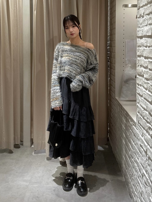 ◇アシメフリルティアードスカート（スカート）｜FREE'S MART