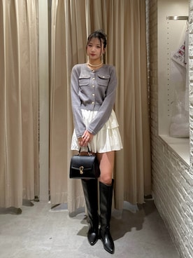 「FREE'S MART（フリーズマート）のアイテム（シューズ）」を使った、mikuさん（レディース・165cm）の冬コーディネート