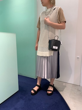 「SEAGREEN（シーグリーン）のアイテム」を使った、ioroiさん（レディース・169cm）の夏コーディネート