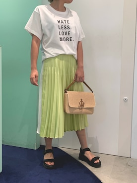 「SEAGREEN（シーグリーン）のアイテム」を使った、ioroiさん（レディース・169cm）の夏コーディネート