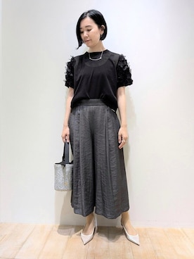 qualite / カリテ 【WEB・一部店舗限定】袖コンシャスカットソー qualite（カリテ）の「【WEB・一部店舗限定】袖コンシャス