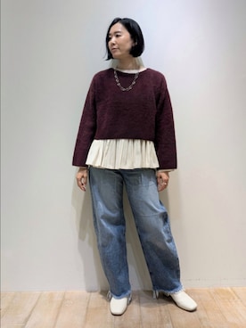 「qualite（カリテ）のアイテム」を使った、Chieさん（レディース・164cm）の冬コーディネート