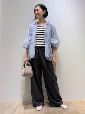「アイテム（ブルゾン）」を使った、Chieさん（レディース・164cm）の夏コーディネート