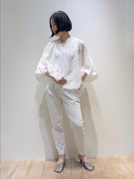 「qualite（カリテ）のアイテム（パンツ）」を使った、Chieさん（レディース・164cm）の春コーディネート