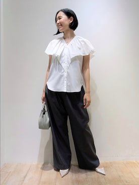 「ラッフルフリル」｜Chieさん（レディース・164cm）の秋コーディネート