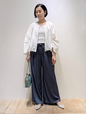 「30代コーデ」｜「アイテム（ブルゾン）」を使った、Chieさん（レディース・164cm）の春コーディネート