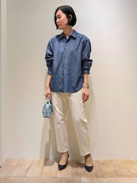 「デニムライク」｜Chieさん（レディース・164cm）の春コーディネート