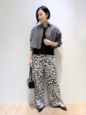 「フラワープリント」｜Chieさん（レディース・164cm）の夏コーディネート