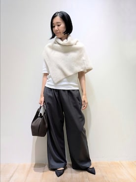 「スヌード」｜Chieさん（レディース・164cm）の秋コーディネート