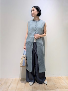 「qualite（カリテ）のアイテム（パンツ）」を使った、Chieさん（レディース・164cm）の春コーディネート