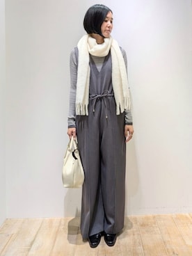 「qualite（カリテ）のアイテム（ワンピース）」を使った、Chieさん（レディース・164cm）の秋コーディネート