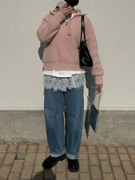 「MERLOT（メルロー）のアイテム」を使った、omochiさん（レディース・166cm）の春コーディネート