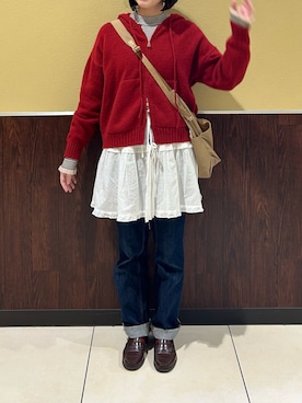 「MERLOT（メルロー）のアイテム」を使った、omochiさん（レディース・166cm）の春コーディネート