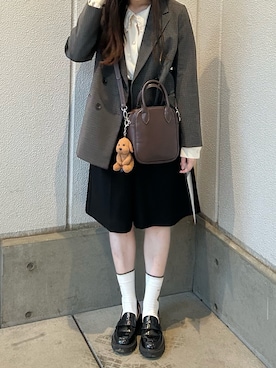 「アイテム（レッグウェア）」を使った、omochiさん（レディース・166cm）の秋コーディネート