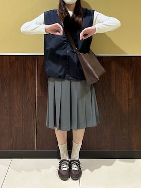 「アイテム（ショルダーバッグ）」を使った、omochiさん（レディース・166cm）の秋コーディネート