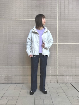 「URBAN RESEARCH Sonny Label（アーバンリサーチサニーレーベル）のアイテム（マウンテンパーカー）」を使った、Ikumiさん（レディース・157cm）の春コーディネート