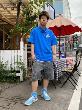 山口 聖矢さん（メンズ・175cm）の夏コーディネート