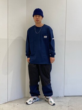 山口 聖矢さん（メンズ・175cm）の秋コーディネート