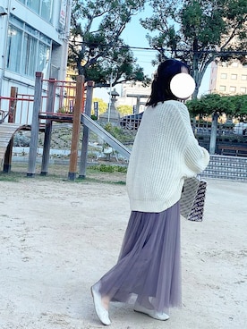 「one after another NICE CLAUP（ワンアフターアナザーナイスクラップ）のアイテム」を使った、モ モ エ ☁️さん（レディース・156cm）の春コーディネート