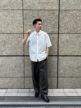 「STUDIOUS（ステュディオス）のアイテム（トップス）」を使った、keigokubokuraさん（メンズ・181cm）の春コーディネート