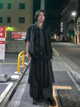 「アイテム（ブローチ/コサージュ）」を使った、ゆうさん（メンズ・175cm）の夏コーディネート