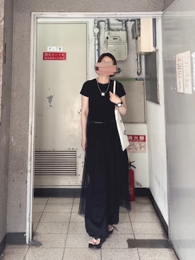 「SpRay（スプレイ）のアイテム（ワンピース/ドレス）」を使った、にゃしさん（レディース・167cm）の夏コーディネート