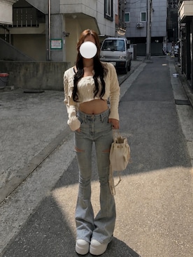 「Darich（ダーリッチ）のアイテム」を使った、ゆきさん（レディース・159cm）の春コーディネート