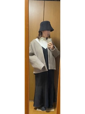 「SUGAR BISKET（シュガービスケット）のアイテム（ブーツ）」を使った、kinopioさん（レディース・154cm）の秋コーディネート