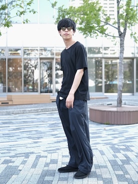 「アイテム（サングラス）」を使った、naoさん（メンズ・182cm・20代）の秋コーディネート