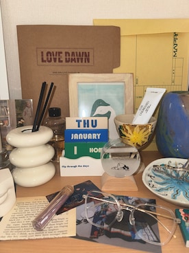 「アイテム（インテリア）」を使った、KUUKOさん（レディース・164cm）の春コーディネート