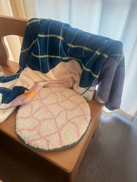 「アイテム（ブランケット）」を使った、KUUKOさん（レディース・164cm）の秋コーディネート