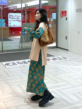 「cache cache（カシュ カシュ）のアイテム」を使った、KUUKOさん（レディース・164cm・20代）の秋コーディネート