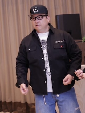 「HUMAN MADE（ヒューマンメード）のアイテム」を使った、やまっちさん（メンズ・175cm）の秋コーディネート