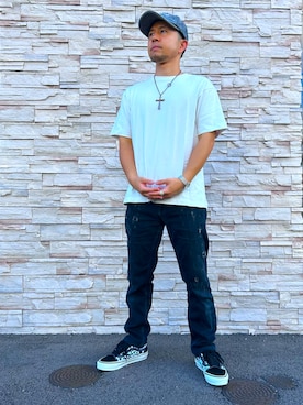 「アイテム（デニムパンツ）」を使った、KENTAさん（メンズ・159cm・30代）の秋コーディネート