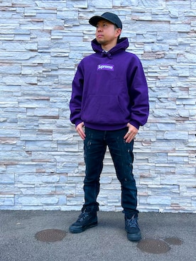 「アイテム（帽子、グレー系）」を使った、KENTAさん（メンズ・159cm）の冬コーディネート