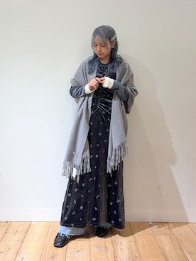 「アイテム（ワンピース/ドレス）」を使った、nahoさん（レディース・150cm・20代）の冬コーディネート