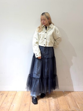 「ガーリーコーデ」｜「アイテム（ブーツ）」を使った、nahoさん（レディース・150cm）の冬コーディネート