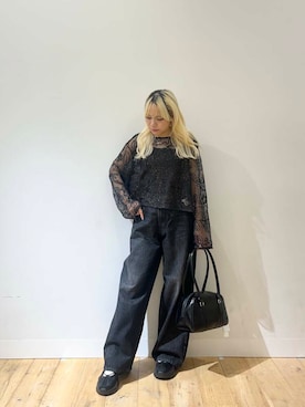 「アイテム（ボストンバッグ）」を使った、nahoさん（レディース・150cm）の夏コーディネート