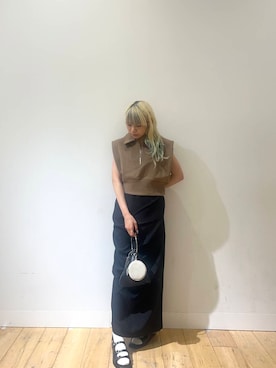 「アーバンリサーチ」｜「アイテム（スウェット）」を使った、naho003さん（レディース・150cm）の春コーディネート