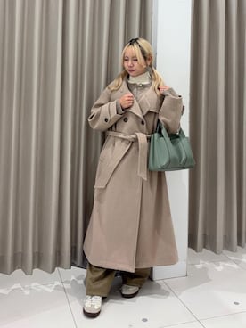 「アイテム（トートバッグ）」を使った、nahoさん（レディース・150cm・20代）の秋コーディネート