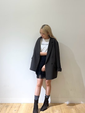 「ミニスカート」｜nahoさん（レディース・150cm・20代）の秋コーディネート
