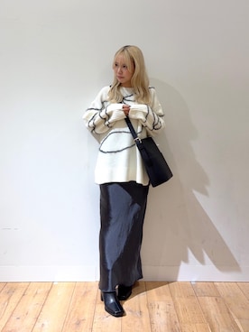 「ナロースカート」｜nahoさん（レディース・150cm）の秋コーディネート