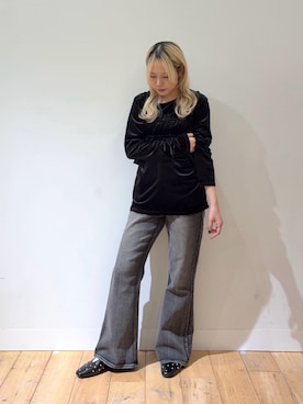 「アイテム（パンプス）」を使った、nahoさん（レディース・150cm）の冬コーディネート